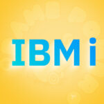 Logo de IBMi con logo de fondo de DamePower