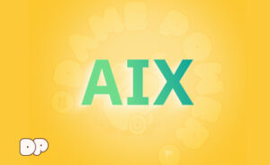 Logo de AIX sobre logo de DamePower